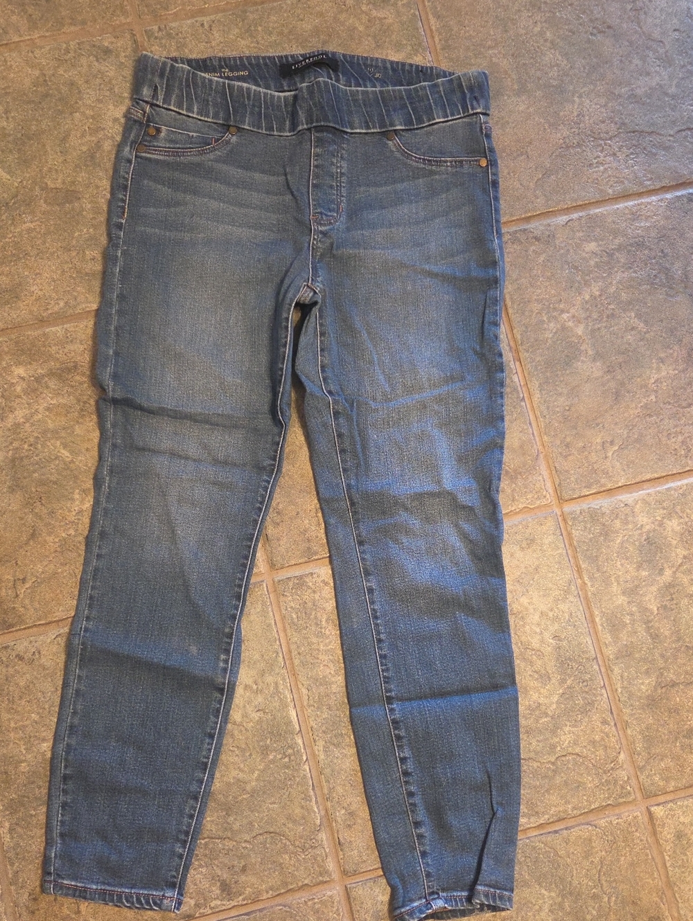 Liverpool Jeans Company Dark Blue Pull-On Jeggings